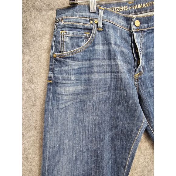 Citizens of Humanity Drama Jeans Womens Size 29 Denim Blue Button Fly NWT - Picture 4 of 11